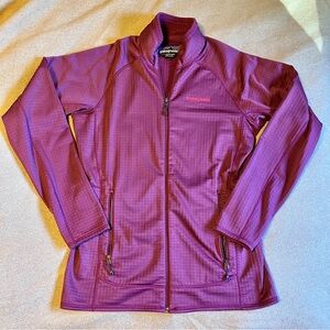 Patagonia R1 dark red women’s size L outdoor lightweight jacket